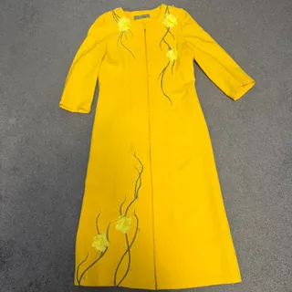 مانتوی مجلسی لیمویی