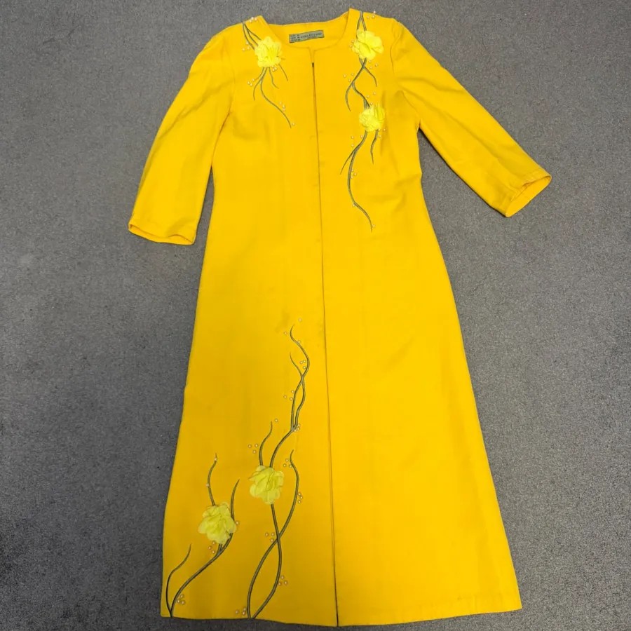 مانتوی مجلسی لیمویی