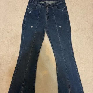 شلوار لی دمپا چاک