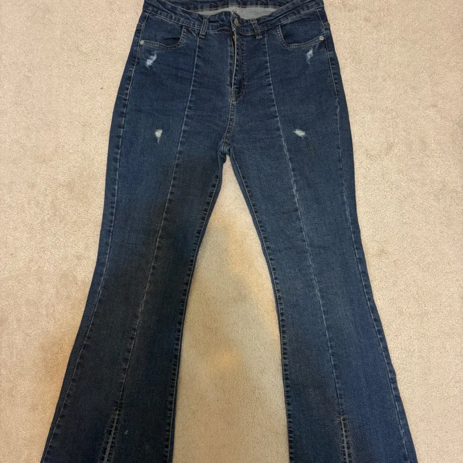 شلوار لی دمپا چاک