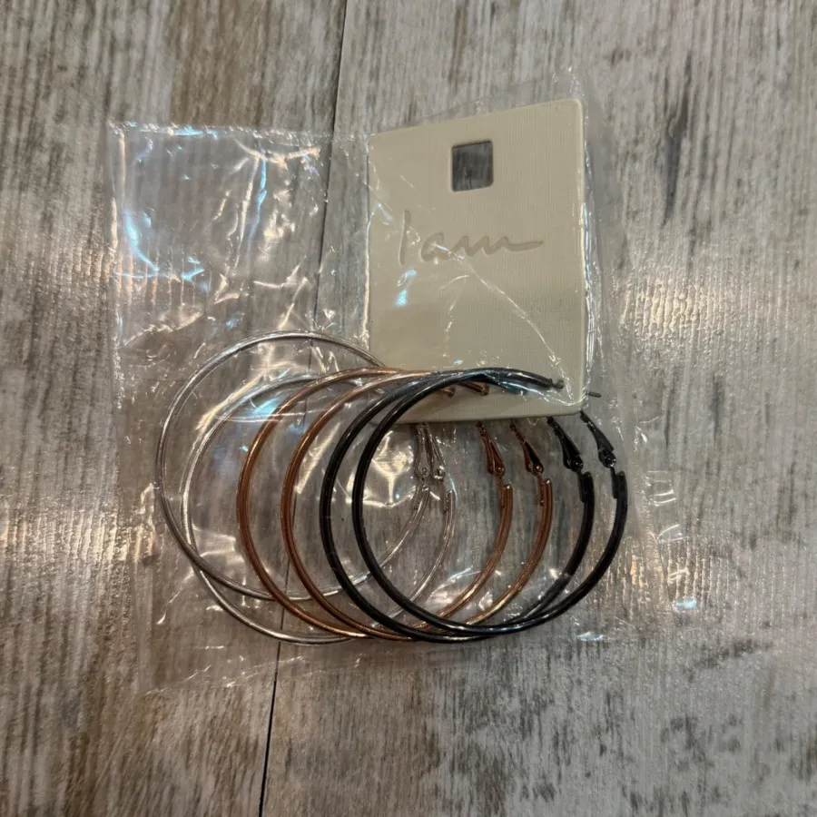 ست گوشواره حلقه ای