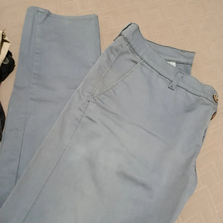 شلوار کتان مردانه طوسی