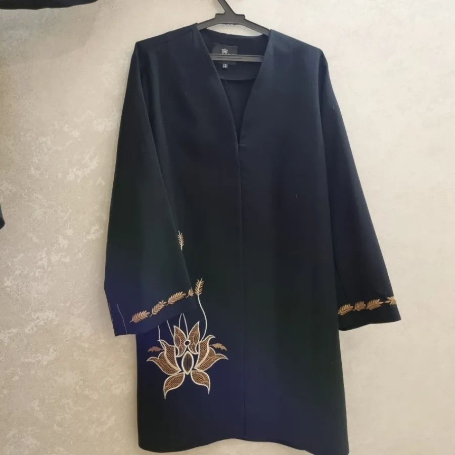 مانتو مجلسی بلند گلدوزی