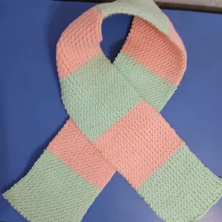 شال گردن دستبافت دو رنگ