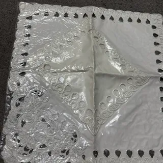 جانماز سفید و نقره ای