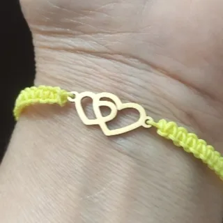 دستبند قلب،استیل کپی طلا