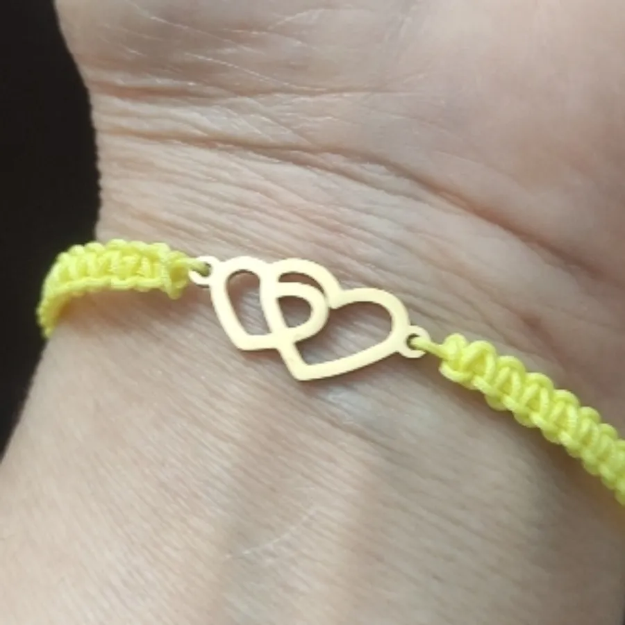 دستبند قلب،استیل کپی طلا