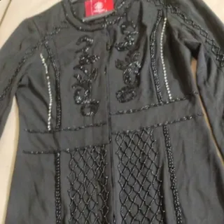 مانتو کرپ کار شده سایز 38