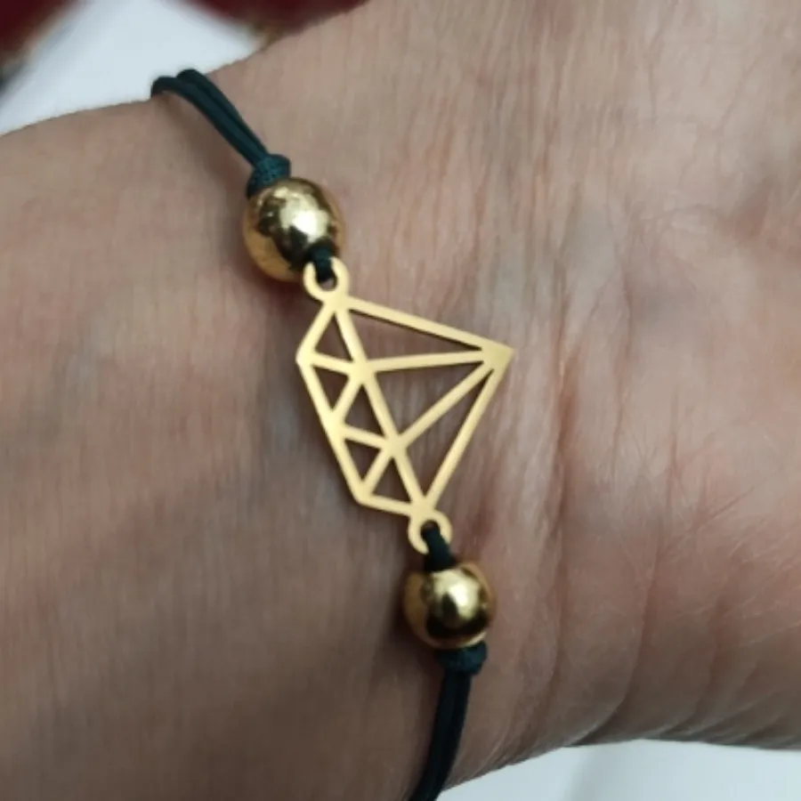 دستبند الماس کپی طلا