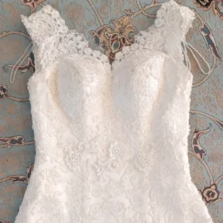 لباس عروس یقه هفت