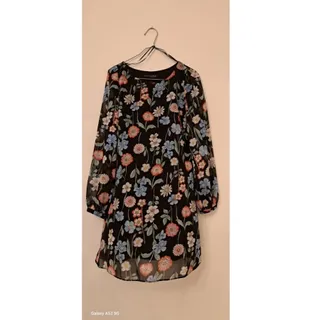 پیراهن حریر گلدار