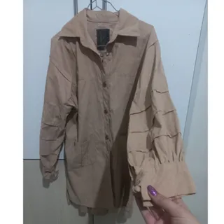 مانتو بارونی کرم پاییزه