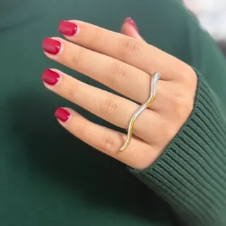 انگشتر طرح موج