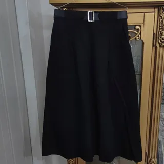 دامن کتان مشکی