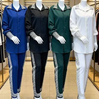 ست شومیزشلوارنگینی