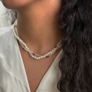 گردنبند دو لاین گیلاس مرو