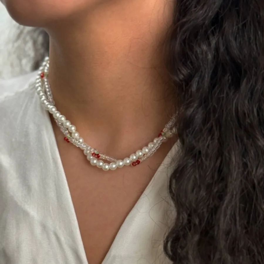 گردنبند دو لاین گیلاس مرو