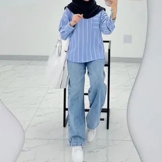 شلوار نیم بگ جین