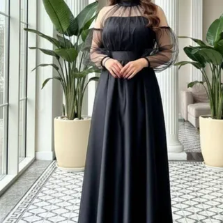 پیراهن ماکسی مجلسی مشکی