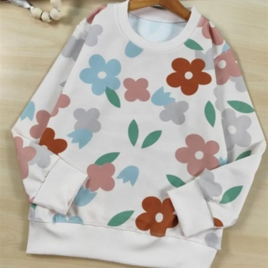 بلوز تک رنگارنگ گل