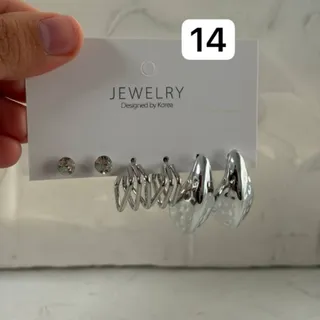 پک گوشواره سه تایی سیلور1