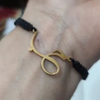 دستبند«حب»استیل کپی طلا