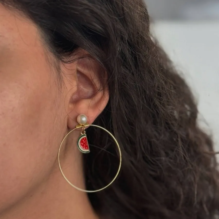 گوشواره هندوانه یلدایی