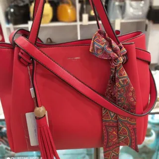 کیف تمام چرم قرمز