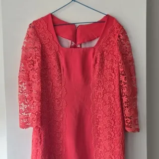 پیراهن مجلسی هلویی رنگ