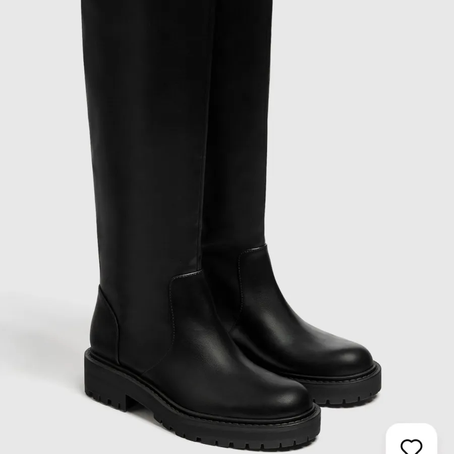 بوت بلند چرم مشکی