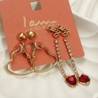 پک گوشواره قلب