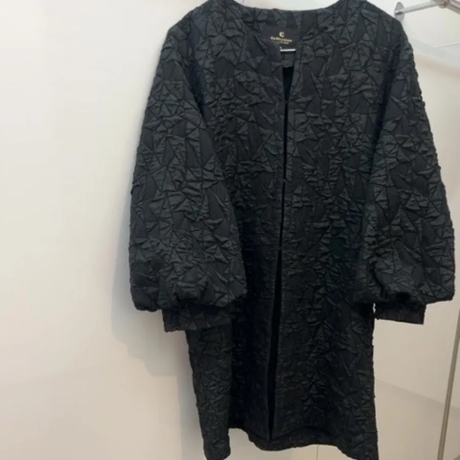 مانتو ژاکارد مشکی