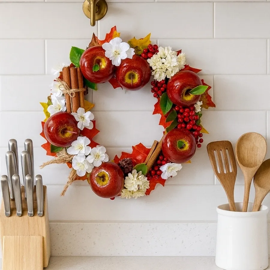 حلقه گل پشت دری حلقه