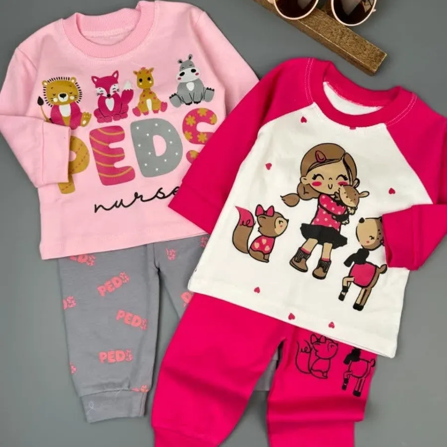 بلوز شلوار نقلی چاپ فانتز