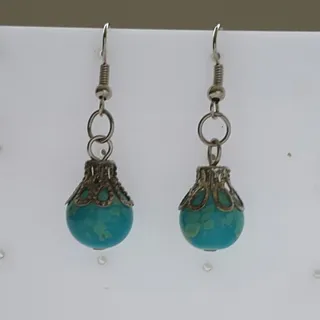 گوشواره فیروزه ای