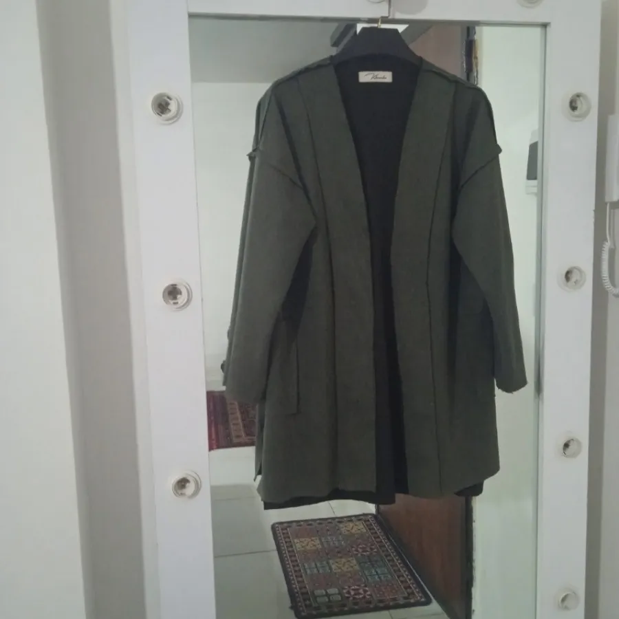 کت مخمل کشی سواری سبز