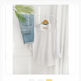 شومیز سفید ساده