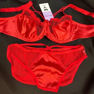 ست ساتن قرمز