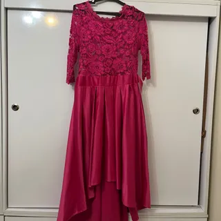 پیراهن دانتل و ساتن