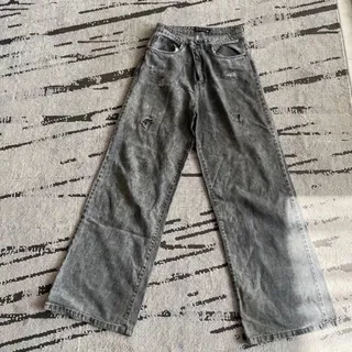 شلوار جین بگ طوسی