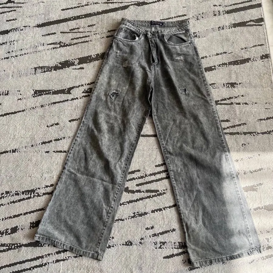 شلوار جین بگ طوسی