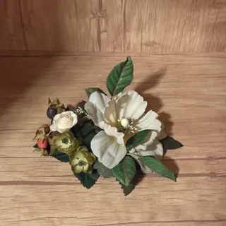 گل مصنوعی جای شمع