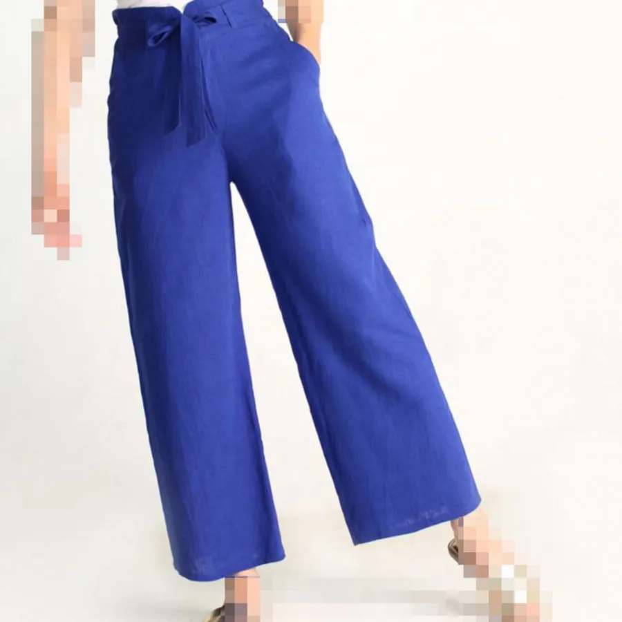 شلوار بگ لینن کاملا نو