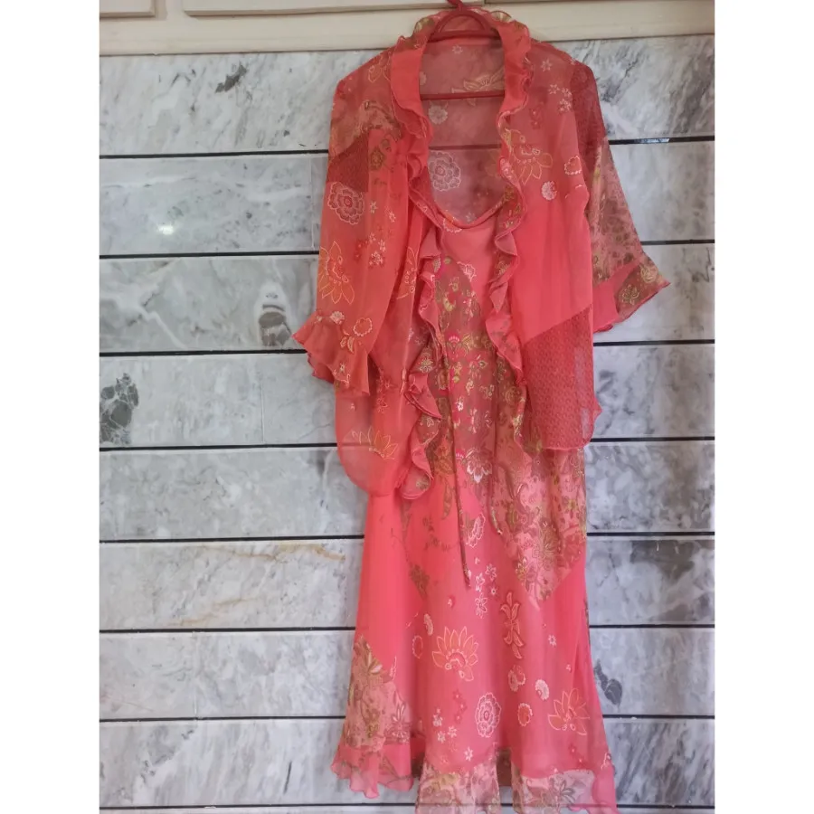 پیراهن حریر آستیندار