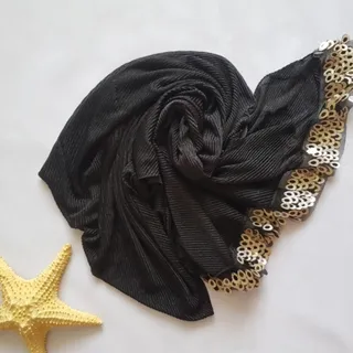 شال مشکی مجلسی