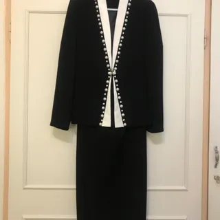 کت دامن کرپ مشکی