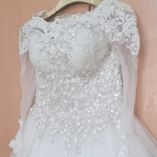 لباس عروس آستین بلند