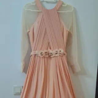 لباس مجلسی گلبهی سایز 36
