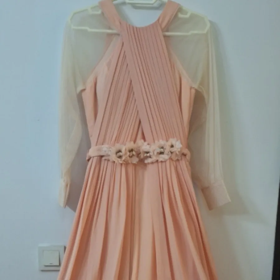 لباس مجلسی گلبهی سایز 36