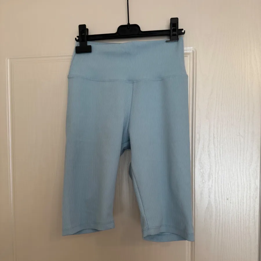 شلوارک بایکر ابی آسمانی